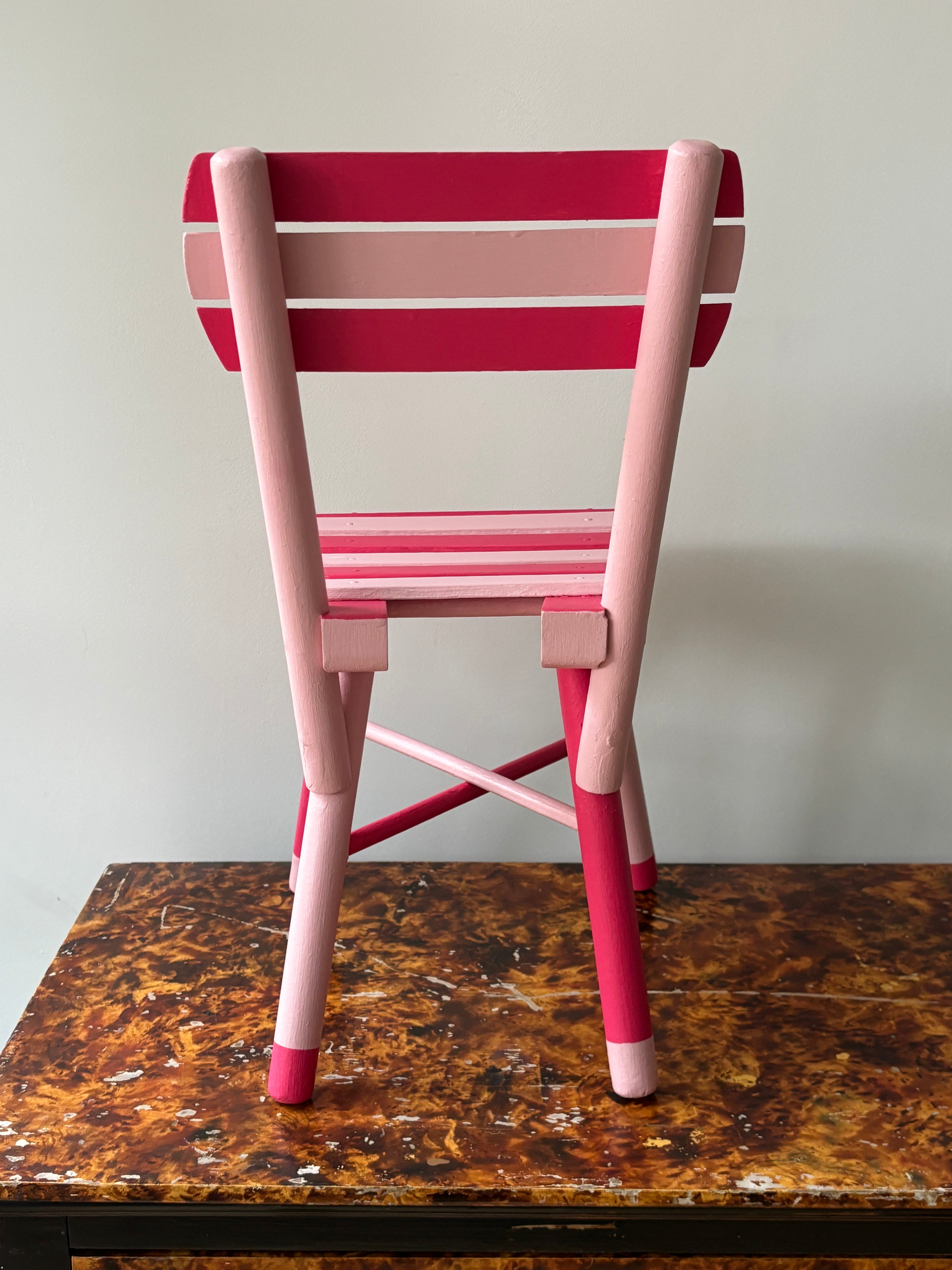 Pink and pink chair