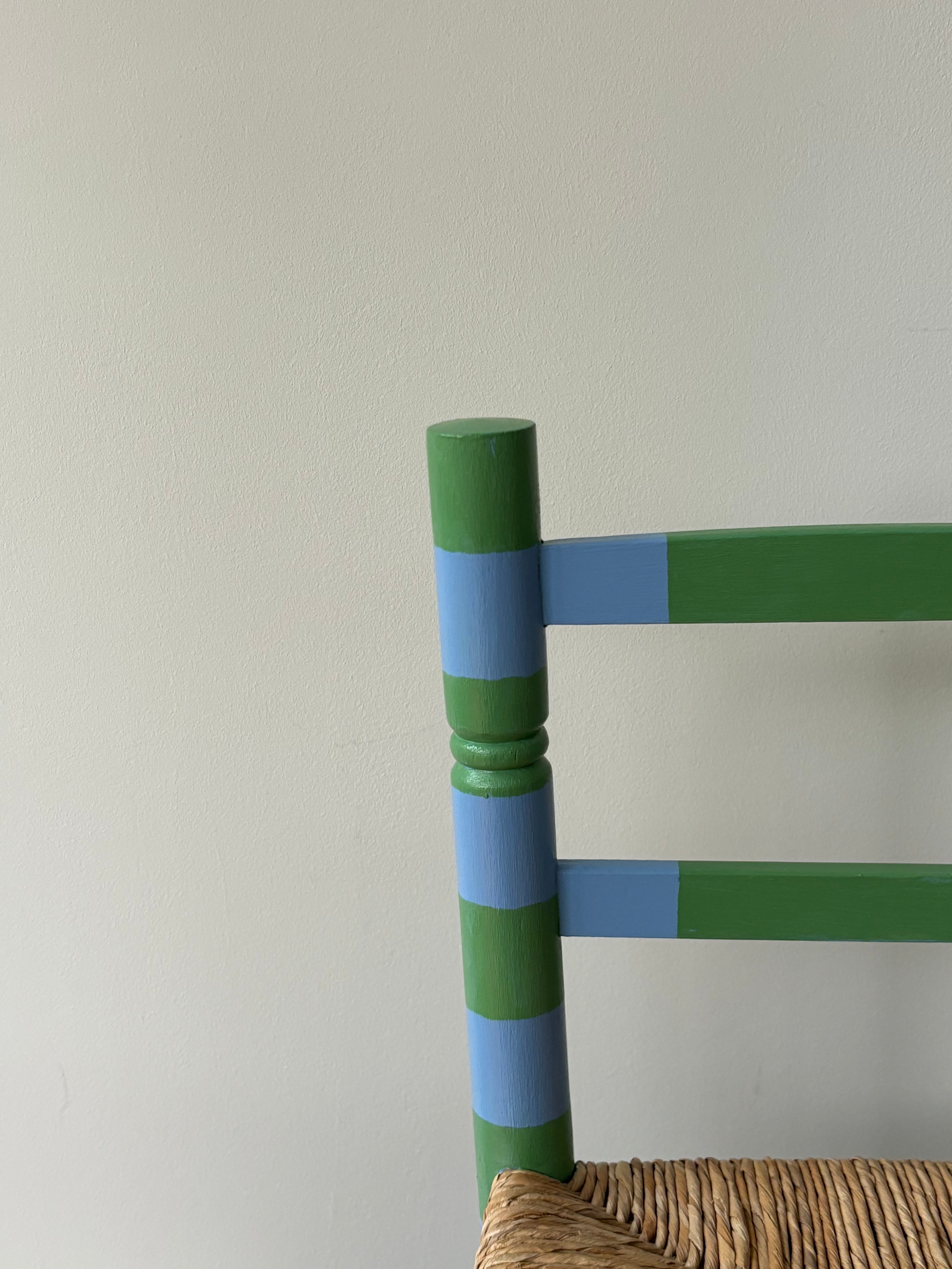 Green and blue chair