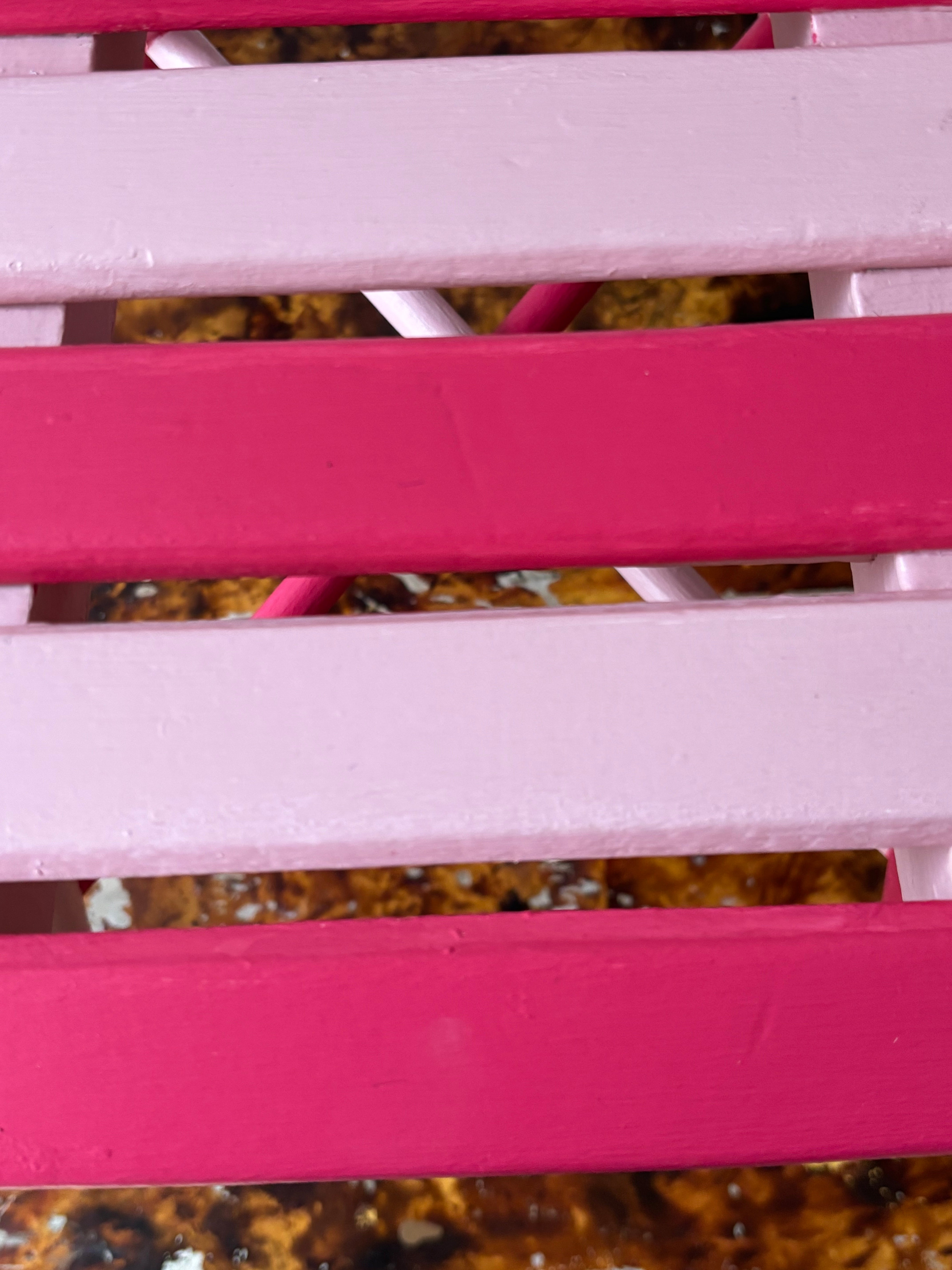 Pink and pink chair