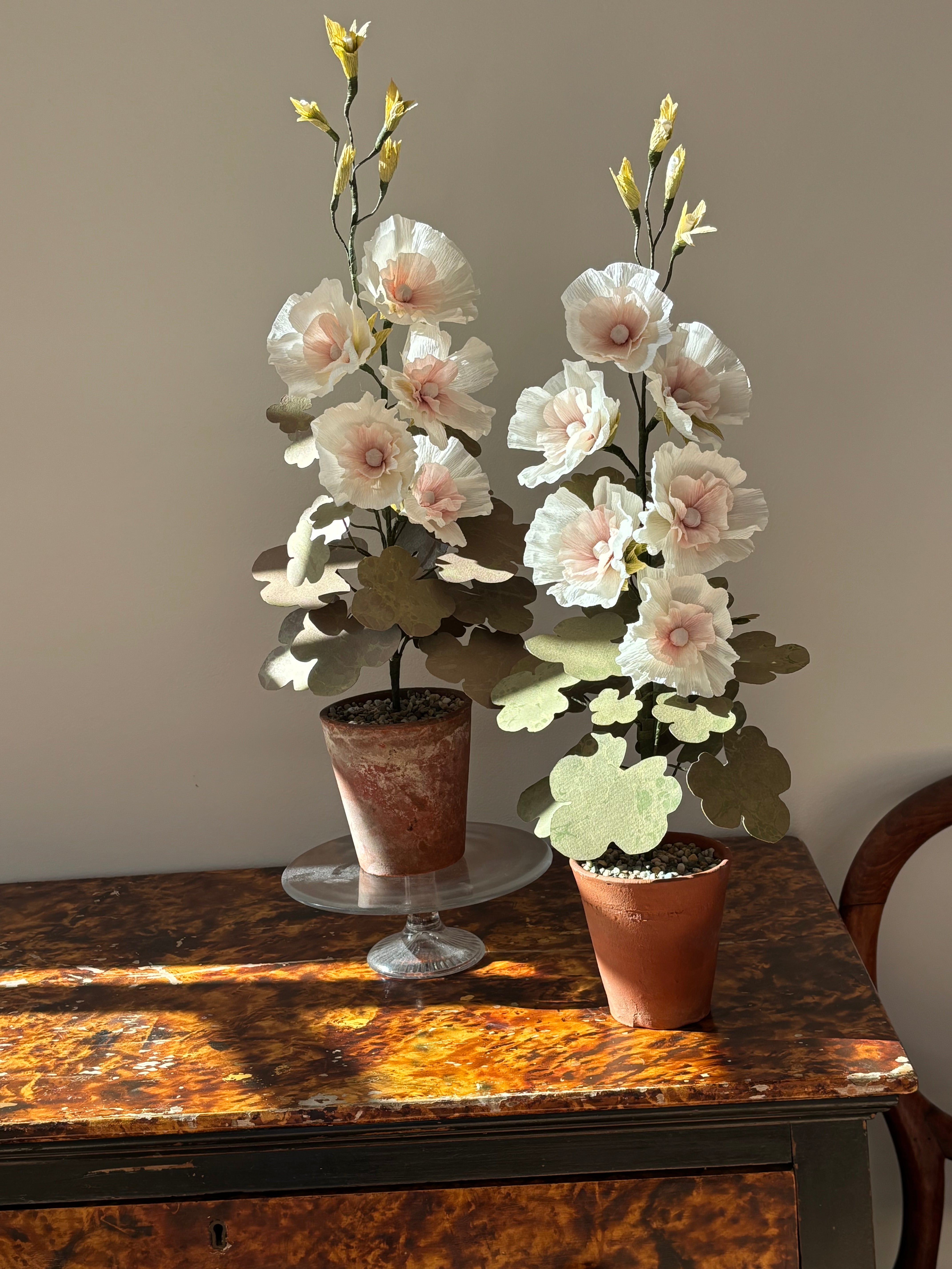 Paper Hollyhock Left - SECOND